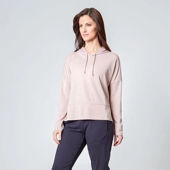 MONDETTA RIBBED Ladies HOODIE PULLOVER - Picture 5 of 11